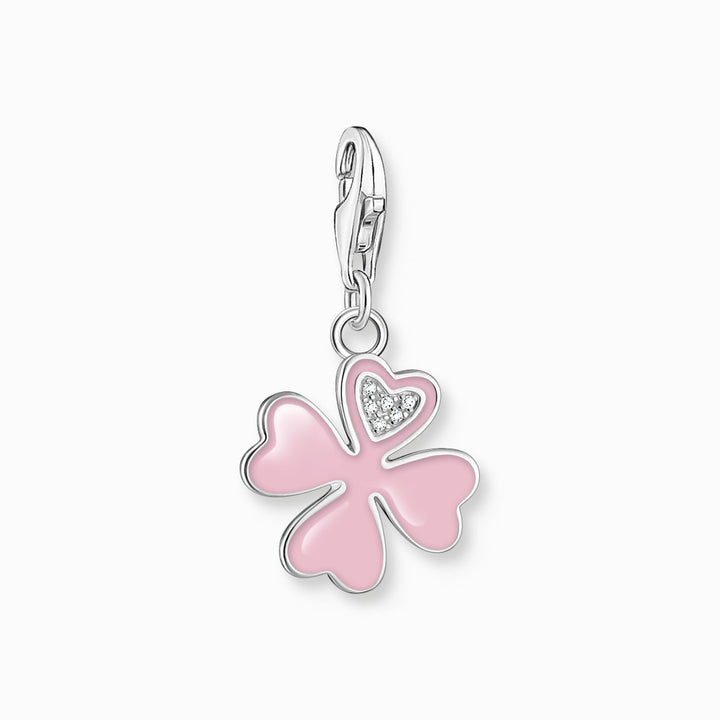 Sterling Silver Pink Enamel Clover Charm 2202 - 051 - 14Thomas Sabo Charm Club Charmista2202 - 051 - 14