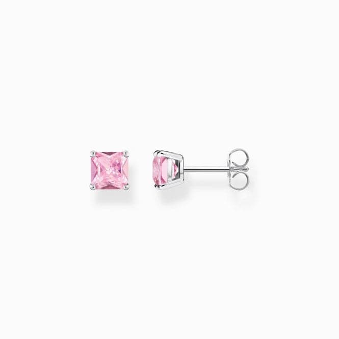 Sterling Silver Pink Stone Ear Studs H2174 - 051 - 9Thomas Sabo Sterling SilverH2174 - 051 - 9