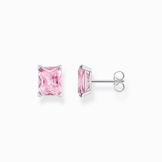 Sterling Silver Pink Stone Ear Studs H2201 - 051 - 9Thomas Sabo Sterling SilverH2201 - 051 - 9