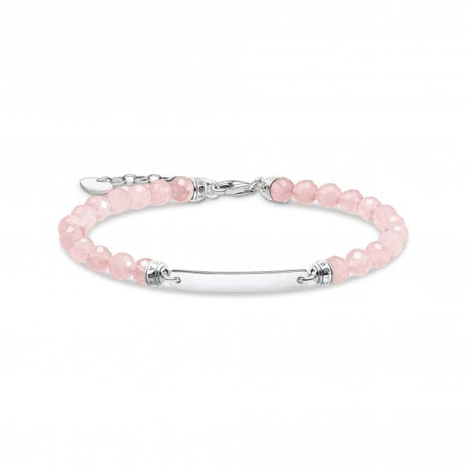 Sterling Silver Pink Stones Bracelet A2042 - 637 - 9 - L19VThomas Sabo Sterling SilverA2042 - 637 - 9 - L19V