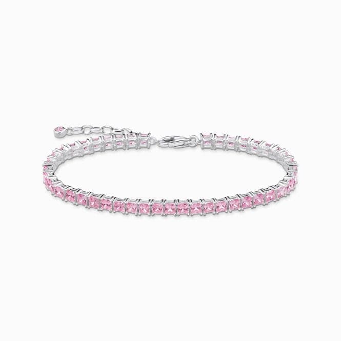 Sterling Silver Pink Stones Tennis Bracelet A2029 - 051 - 9Thomas Sabo Sterling SilverA2029 - 051 - 9