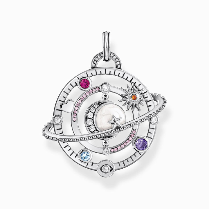 Sterling Silver Planetary Ring With Stones Pendant PE953 - 318 - 7Thomas Sabo Sterling SilverPE953 - 318 - 7