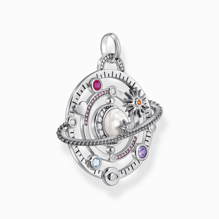 Sterling Silver Planetary Ring With Stones Pendant PE953 - 318 - 7Thomas Sabo Sterling SilverPE953 - 318 - 7