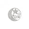 Sterling Silver Plate Notturno 33mm Coin EC517EmozioniEC517