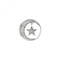 Sterling Silver Plate Notturno Drop 25mm Coin EC520EmozioniEC520