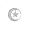 Sterling Silver Plate Notturno Drop 33mm Coin EC521EmozioniEC521
