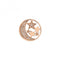 Sterling Silver Plate Notturno Rose Gold Plate 25mm Coin EC518EmozioniEC518