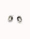 Sterling Silver Plated Faceted Crystal White Earrings PEN0964BLNMTLUNOde50PEN0964BLNMTL0U