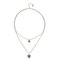 Sterling Silver Plated Ser Camaleonica Green Necklace COL2000VRDMTL0UUNOde50COL2000VRDMTL0U