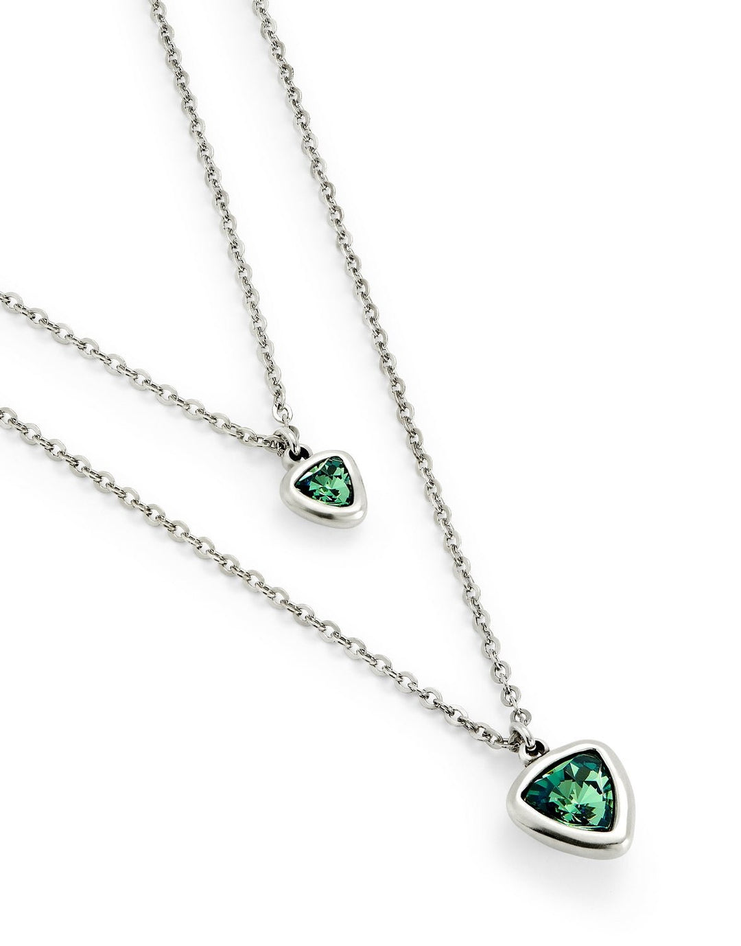 Sterling Silver Plated Ser Camaleonica Green Necklace COL2000VRDMTL0UUNOde50COL2000VRDMTL0U