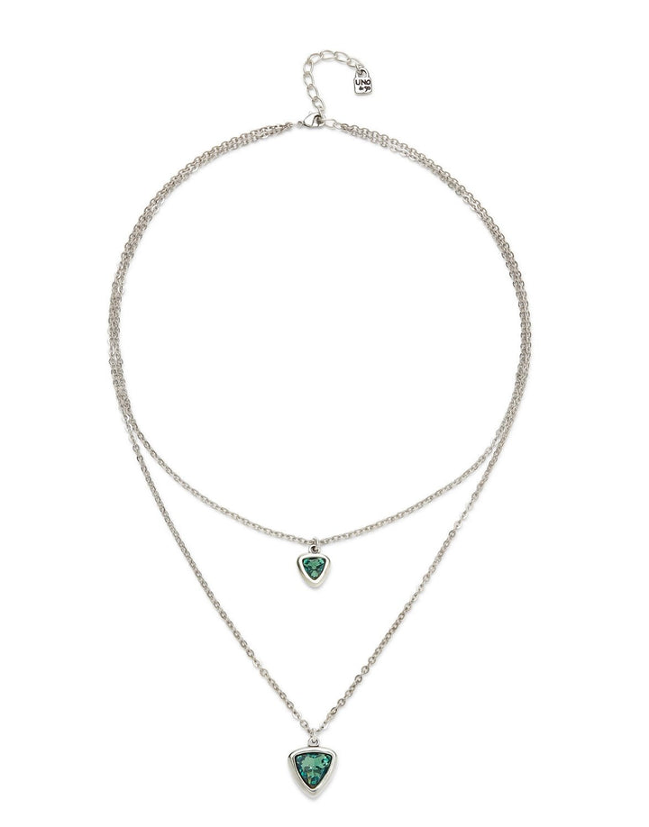 Sterling Silver Plated Ser Camaleonica Green Necklace COL2000VRDMTL0UUNOde50COL2000VRDMTL0U