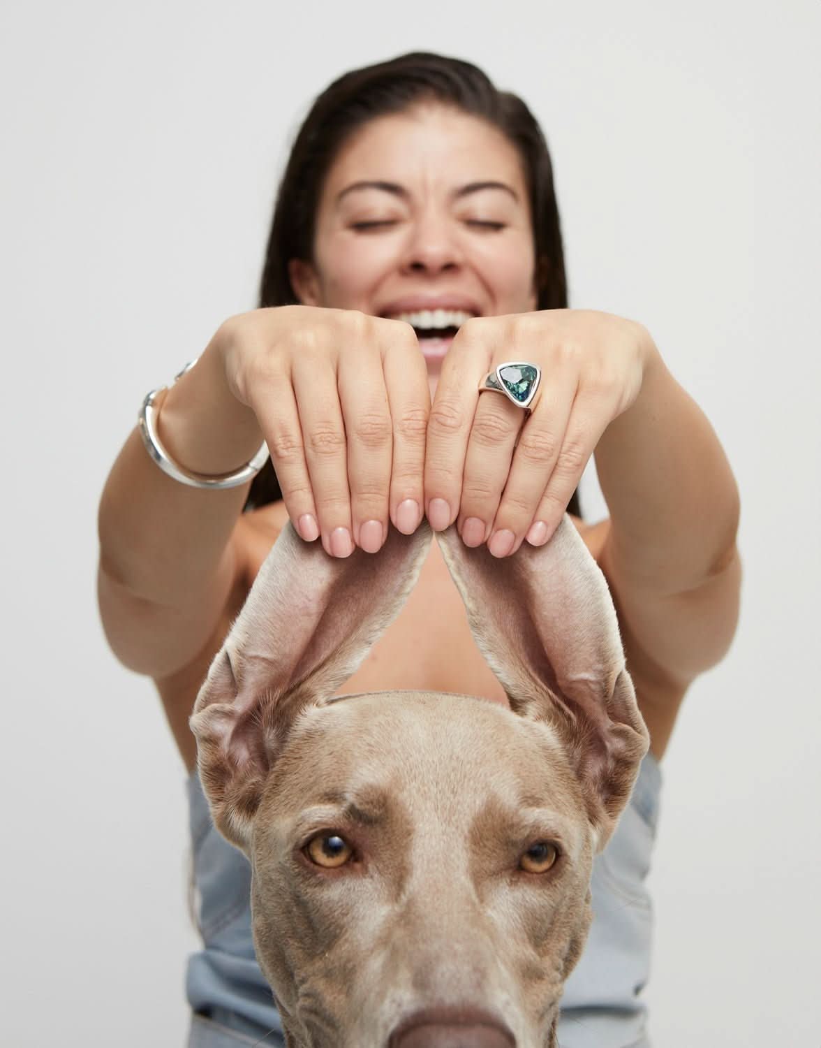 Sterling Silver Plated Ser Camaleonica Green Ring ANI0833VRDMTLUNOde50ANI0833VRDMTL12