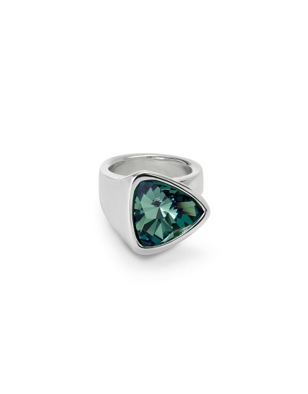 Sterling Silver Plated Ser Camaleonica Green Ring ANI0833VRDMTLUNOde50ANI0833VRDMTL12