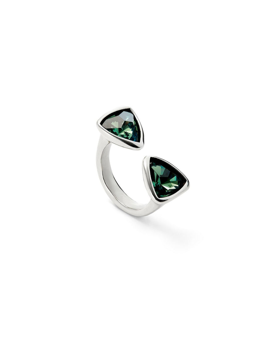 Sterling Silver Plated Ser Camaleonica Green Ring ANI0834VRDMTLUNOde50ANI0834VRDMTL12