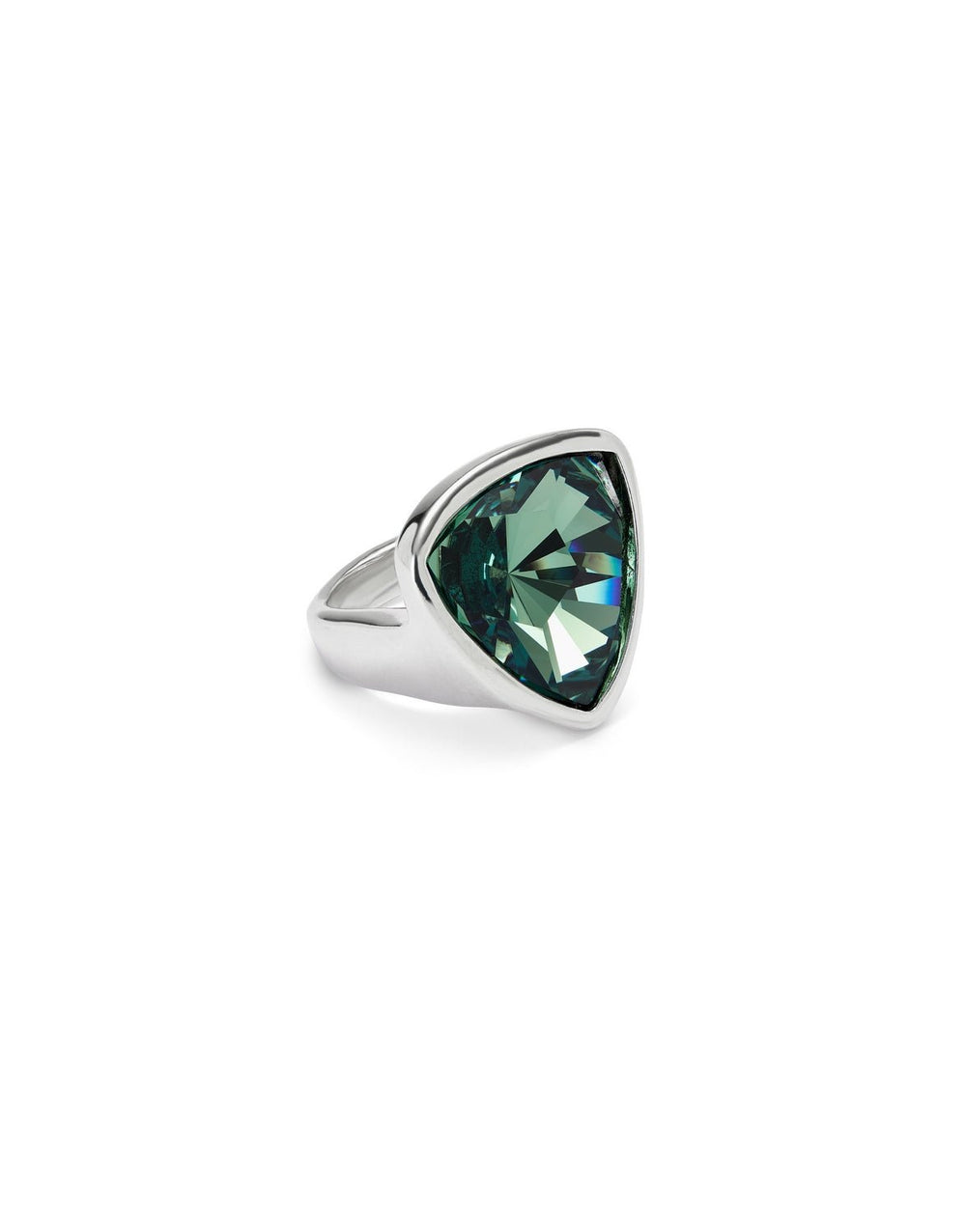 Sterling Silver Plated Ser Camaleonica Green Ring ANI0838VRDMTLUNOde50ANI0838VRDMTL12