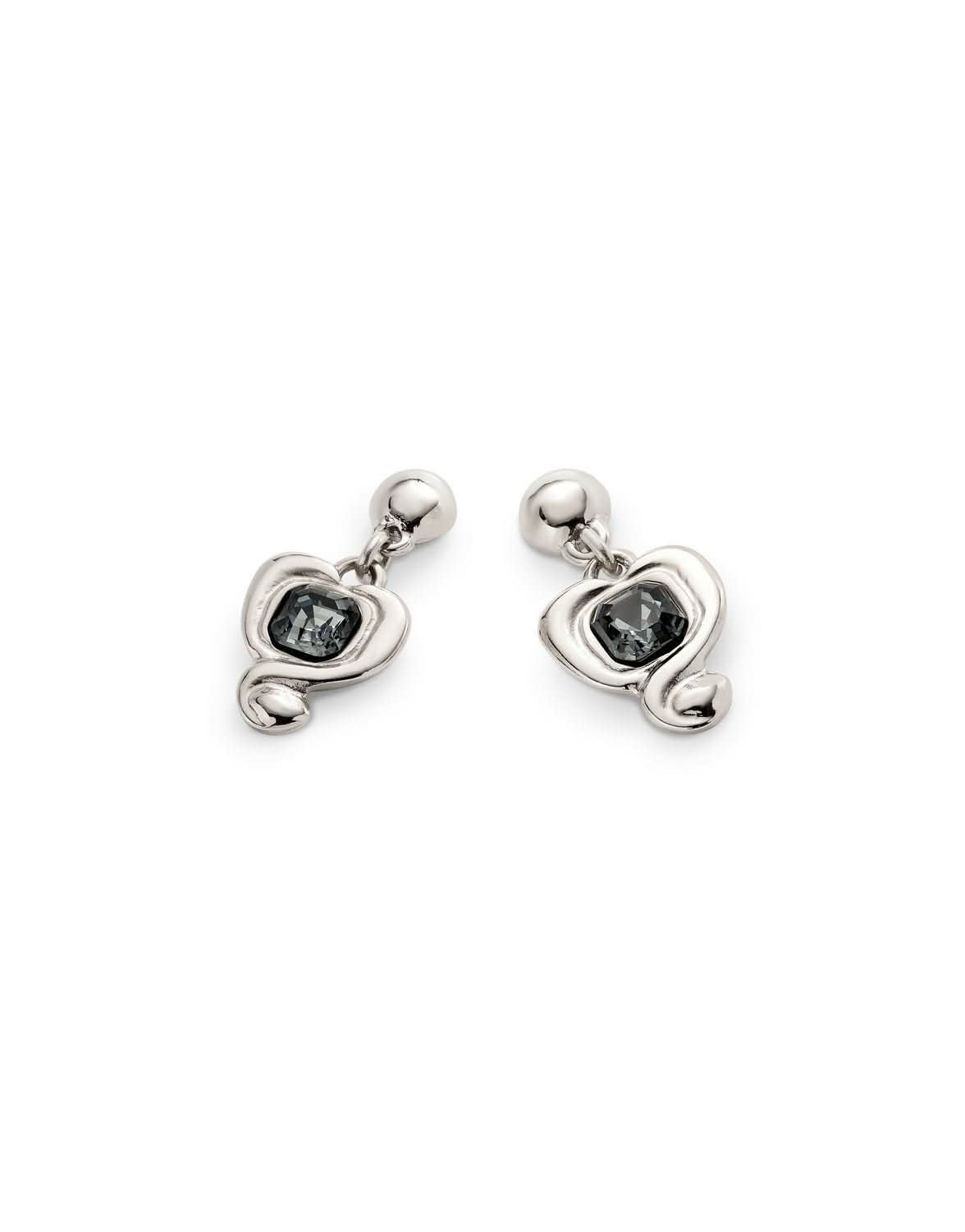 Sterling Silver Plated Ser Expresiva Black Earrings PEN0997NGRMTL0UUNOde50PEN0997NGRMTL0U