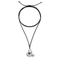 Sterling Silver Plated Ser Expresiva Black Necklace COL2012NGRMTL0UUNOde50COL2012NGRMTL0U