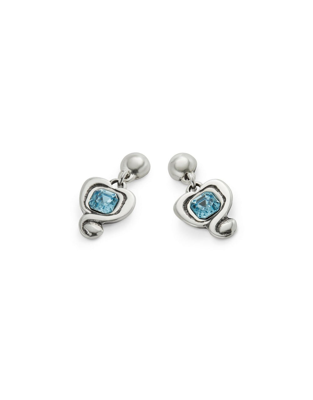 Sterling Silver Plated Ser Expresiva Blue Earrings PEN0997AZCMTL0UUNOde50PEN0997AZCMTL0U