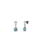 Sterling Silver Plated Ser Expresiva Blue Earrings PEN0998AZCMTL0UUNOde50PEN0998AZCMTL0U