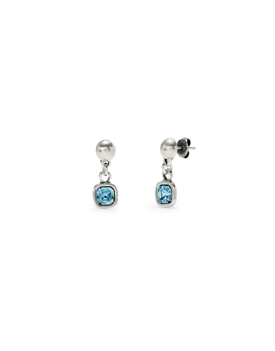 Sterling Silver Plated Ser Expresiva Blue Earrings PEN0998AZCMTL0UUNOde50PEN0998AZCMTL0U