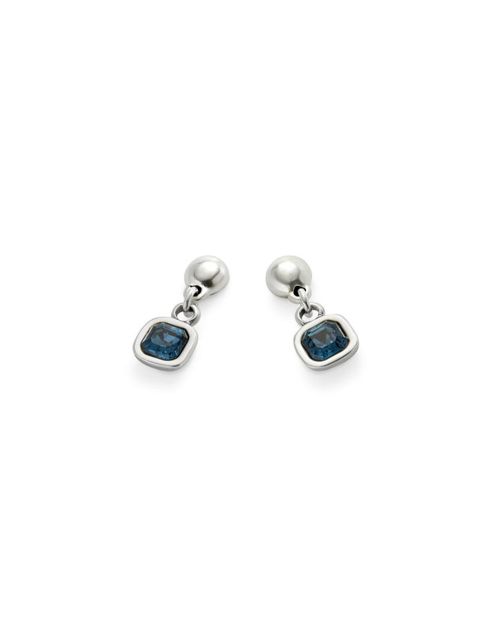 Sterling Silver Plated Ser Expresiva Blue Earrings PEN0998AZOMTL0UUNOde50PEN0998AZOMTL0U