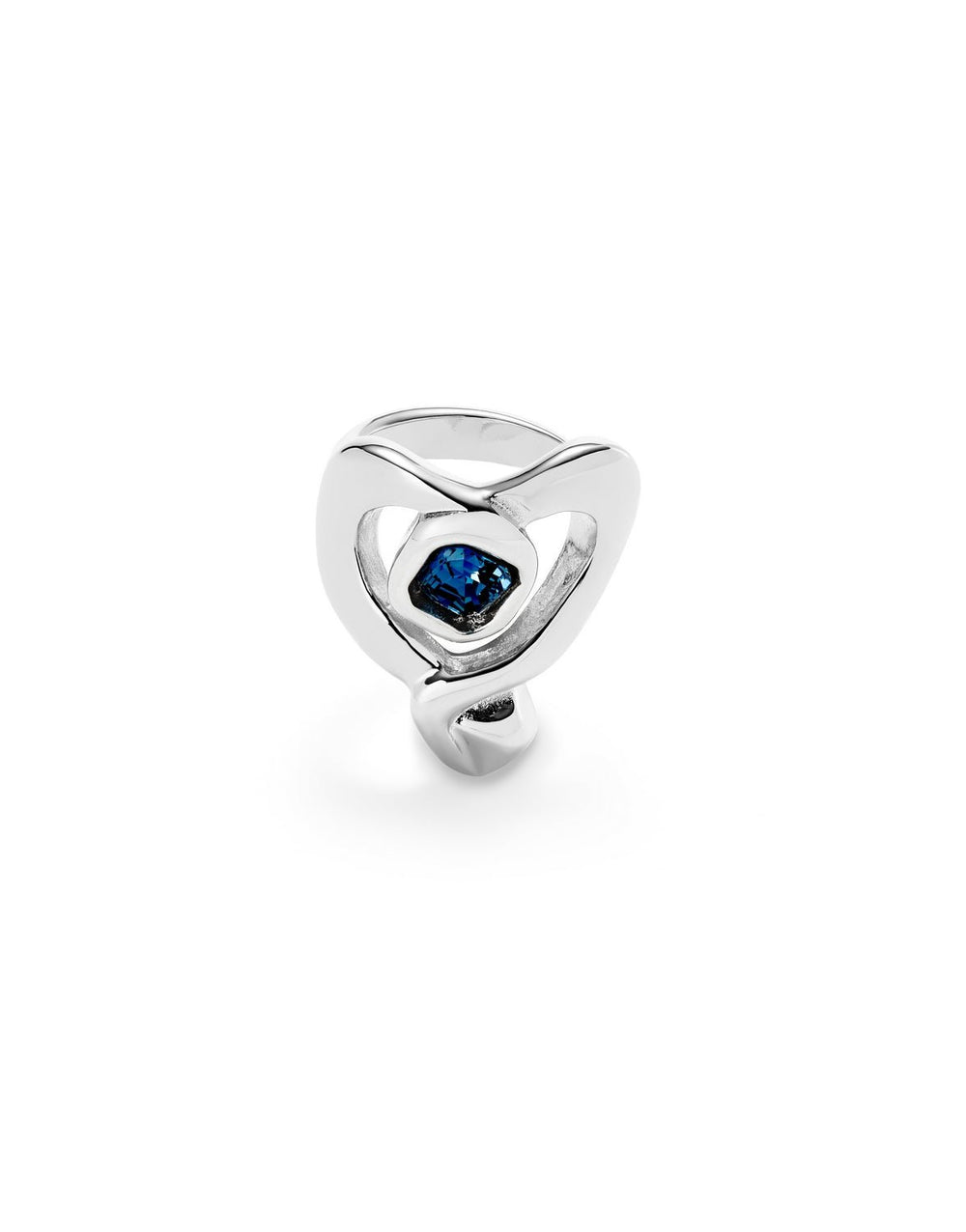 Sterling Silver Plated Ser Expresiva Blue Ring ANI0842AZOMTLUNOde50ANI0842AZOMTL12