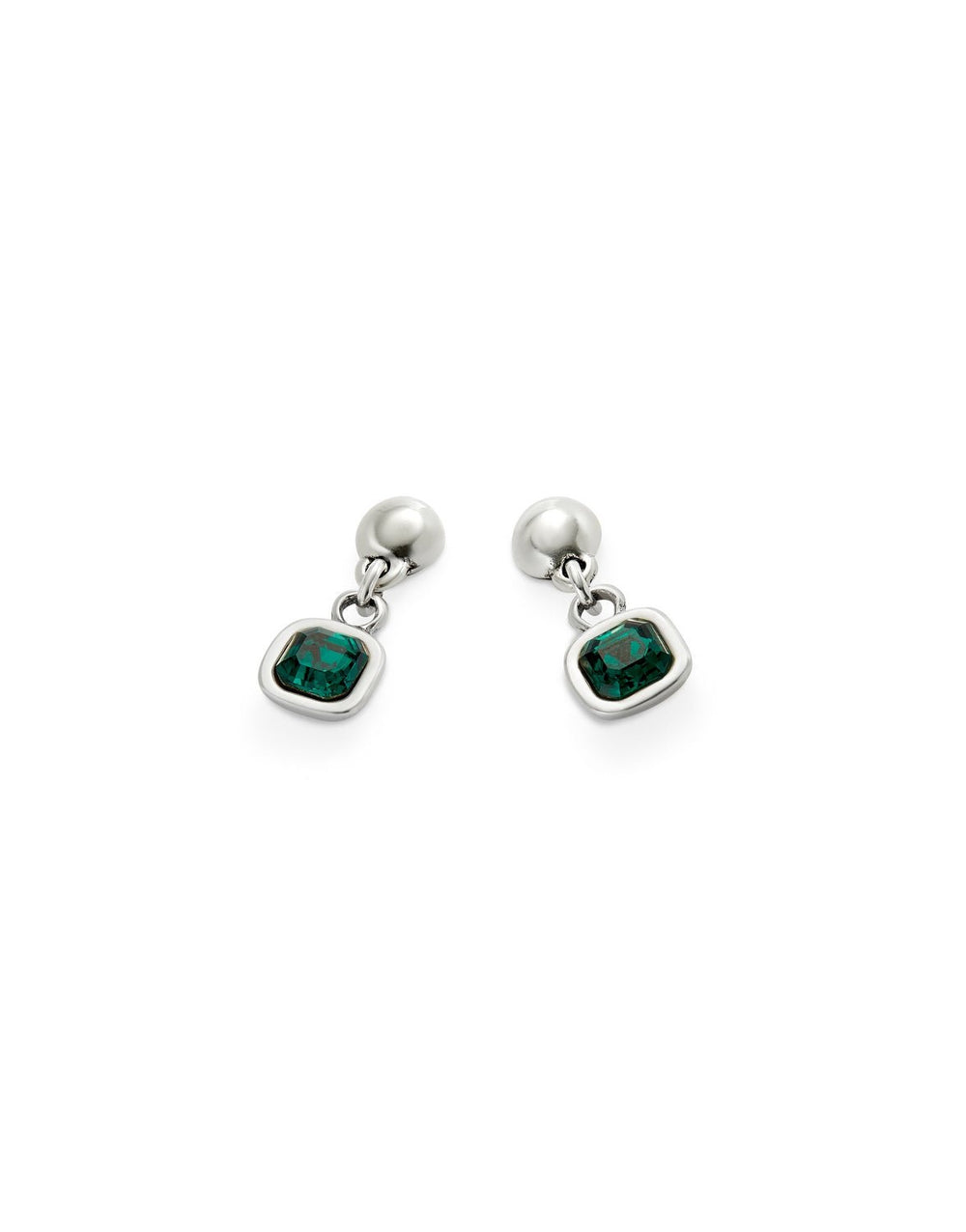 Sterling Silver Plated Ser Expresiva Green Earrings PEN0998VRDMTL0UUNOde50PEN0998VRDMTL0U