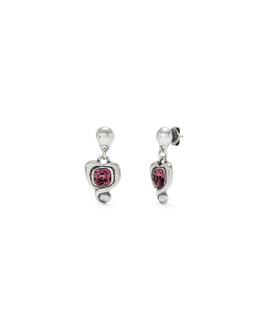 Sterling Silver Plated Ser Expresiva Pink Earrings PEN0997RSAMTL0UUNOde50PEN0997RSAMTL0U