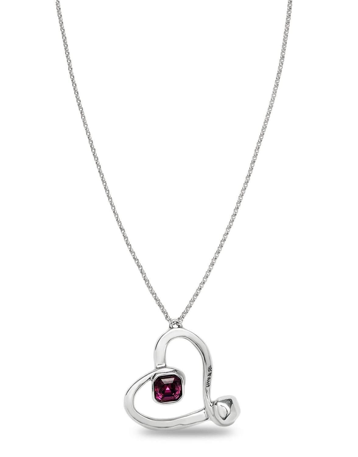 Sterling Silver Plated Ser Expresiva Pink Necklace COL1990RSAMTL0UUNOde50COL1990RSAMTL0U