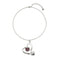 Sterling Silver Plated Ser Expresiva Pink Pendant Necklace COL1989RSAMTL0UUNOde50COL1989RSAMTL0U