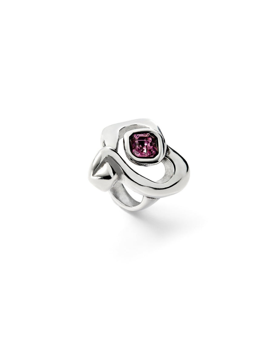 Sterling Silver Plated Ser Expresiva Pink Ring ANI0842RSAMTLUNOde50ANI0842RSAMTL12