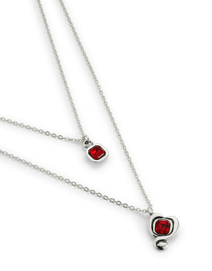 Sterling Silver Plated Ser Expresiva Red Pendant COL2002ROJMTL0UUNOde50COL2002ROJMTL0U