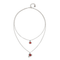 Sterling Silver Plated Ser Expresiva Red Pendant COL2002ROJMTL0UUNOde50COL2002ROJMTL0U