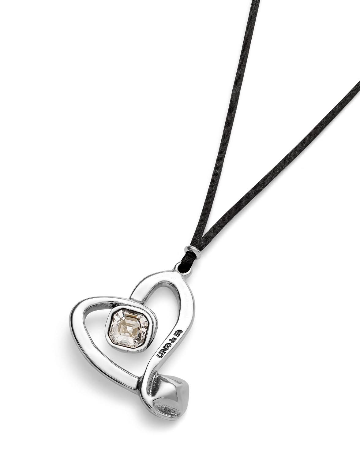 Sterling Silver Plated Ser Expresiva White Necklace COL2012CRSMTL0UUNOde50COL2012CRSMTL0U