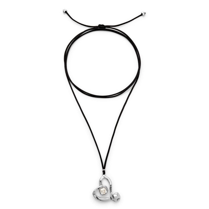 Sterling Silver Plated Ser Expresiva White Necklace COL2012CRSMTL0UUNOde50COL2012CRSMTL0U