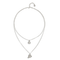 Sterling Silver Plated Ser Expresiva White Pendant COL2002CRSMTL0UUNOde50COL2002CRSMTL0U