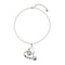 Sterling Silver Plated Ser Expresiva White Pendant Necklace COL1989CRSMTL0UUNOde50COL1989CRSMTL0U