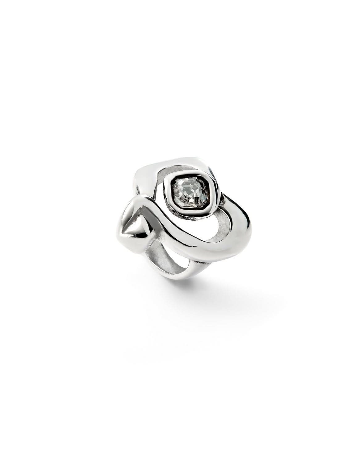 Sterling Silver Plated Ser Expresiva White Ring ANI0842CRSMTLUNOde50ANI0842CRSMTL12