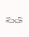 Sterling Silver Plated Ser Indomable White Bangle Bracelet PUL2446BLNMTL0UNOde50PUL2446BLNMTL0L