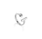 Sterling Silver Plated Ser Indomable White Ring ANI0817BLNMTLUNOde50ANI0817BLNMTL12