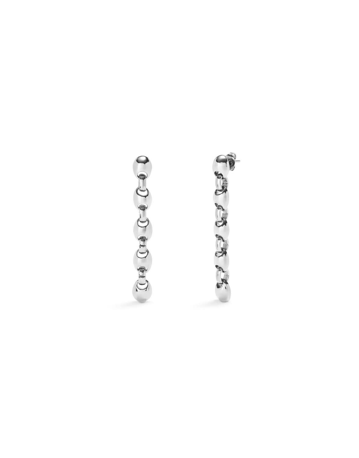 Sterling Silver Plated Ser Intrepida Silver Earrings PEN0991MTL0000UUNOde50PEN0991MTL0000U