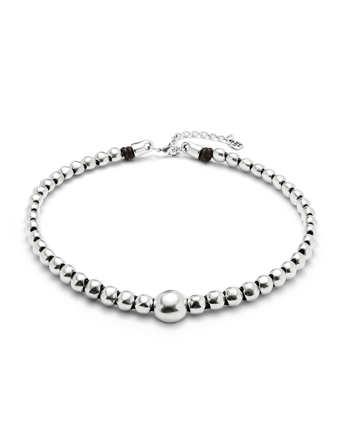 Sterling Silver Plated Ser Intrepida Silver Necklace COL1995MTL0000UUNOde50COL1995MTL0000U