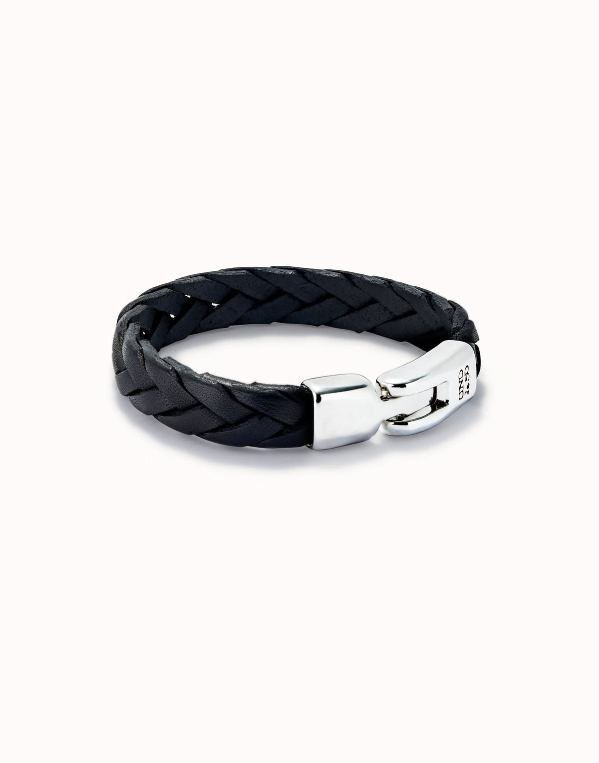 Sterling Silver Plated Ser Natural Black Bracelet PUL2455NGRMTLXUNOde50PUL2455NGRMTLXL