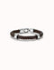 Sterling Silver Plated Ser Natural Black Bracelet PUL2459MARMTLXUNOde50PUL2459MARMTLXL