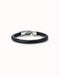 Sterling Silver Plated Ser Natural Black Bracelet PUL2460NGRMTLXUNOde50PUL2460NGRMTLXL