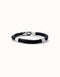 Sterling Silver Plated Ser Natural Black Bracelet PUL2492NGRMTLXUNOde50PUL2492NGRMTLXL