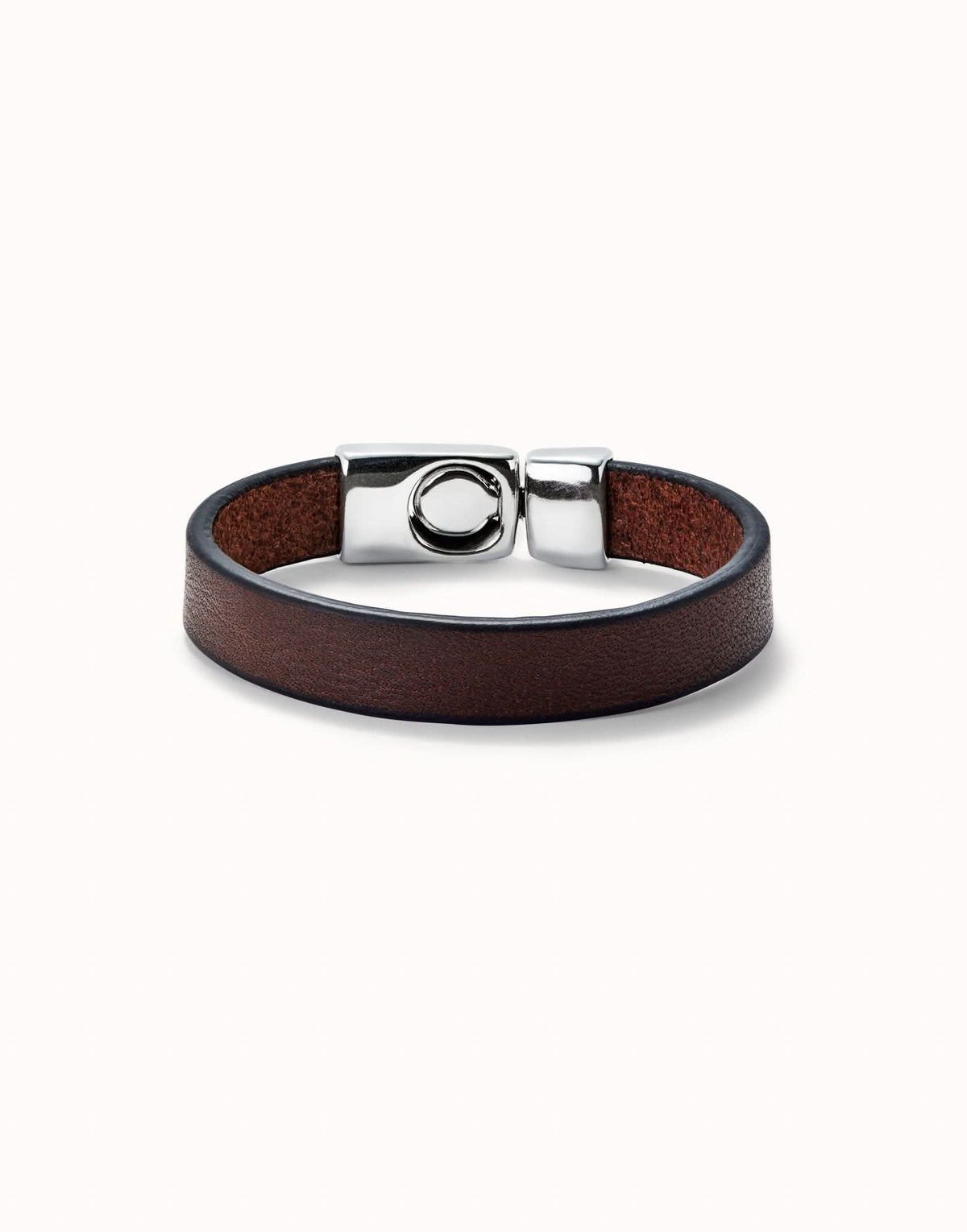 Sterling Silver Plated Ser Natural Brown Bracelet PUL2454MARMTLUNOde50PUL2454MARMTLXL