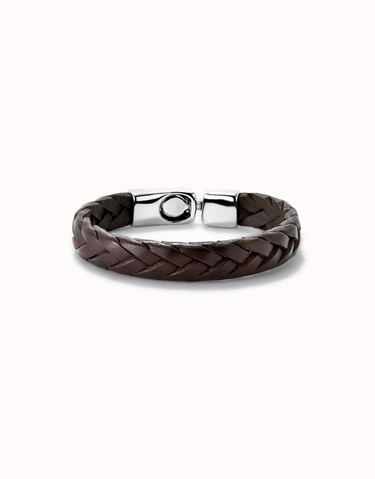Sterling Silver Plated Ser Natural Brown Bracelet PUL2455MARMTLXUNOde50PUL2455MARMTLXL