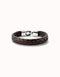 Sterling Silver Plated Ser Natural Brown Bracelet PUL2455MARMTLXUNOde50PUL2455MARMTLXL