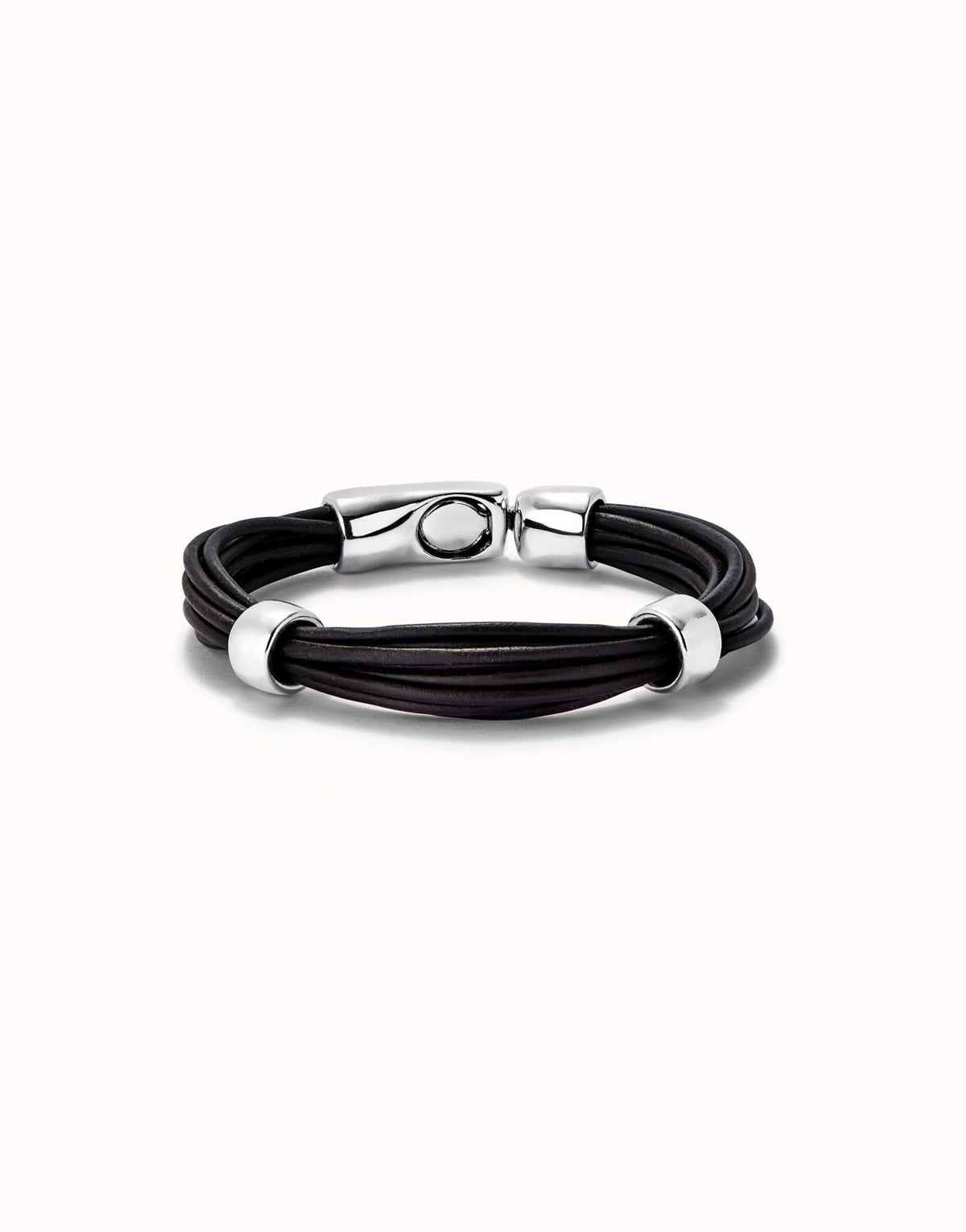 Sterling Silver Plated Ser Natural Brown Bracelet PUL2458MARMTLXUNOde50PUL2458MARMTLXL